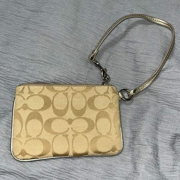 Coach Est 1941 New York Beige Wristlet, Vintage